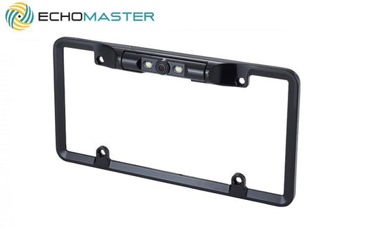 Echomaster Universal Full Frame License Plate Backup Camera (Front/Reverse)