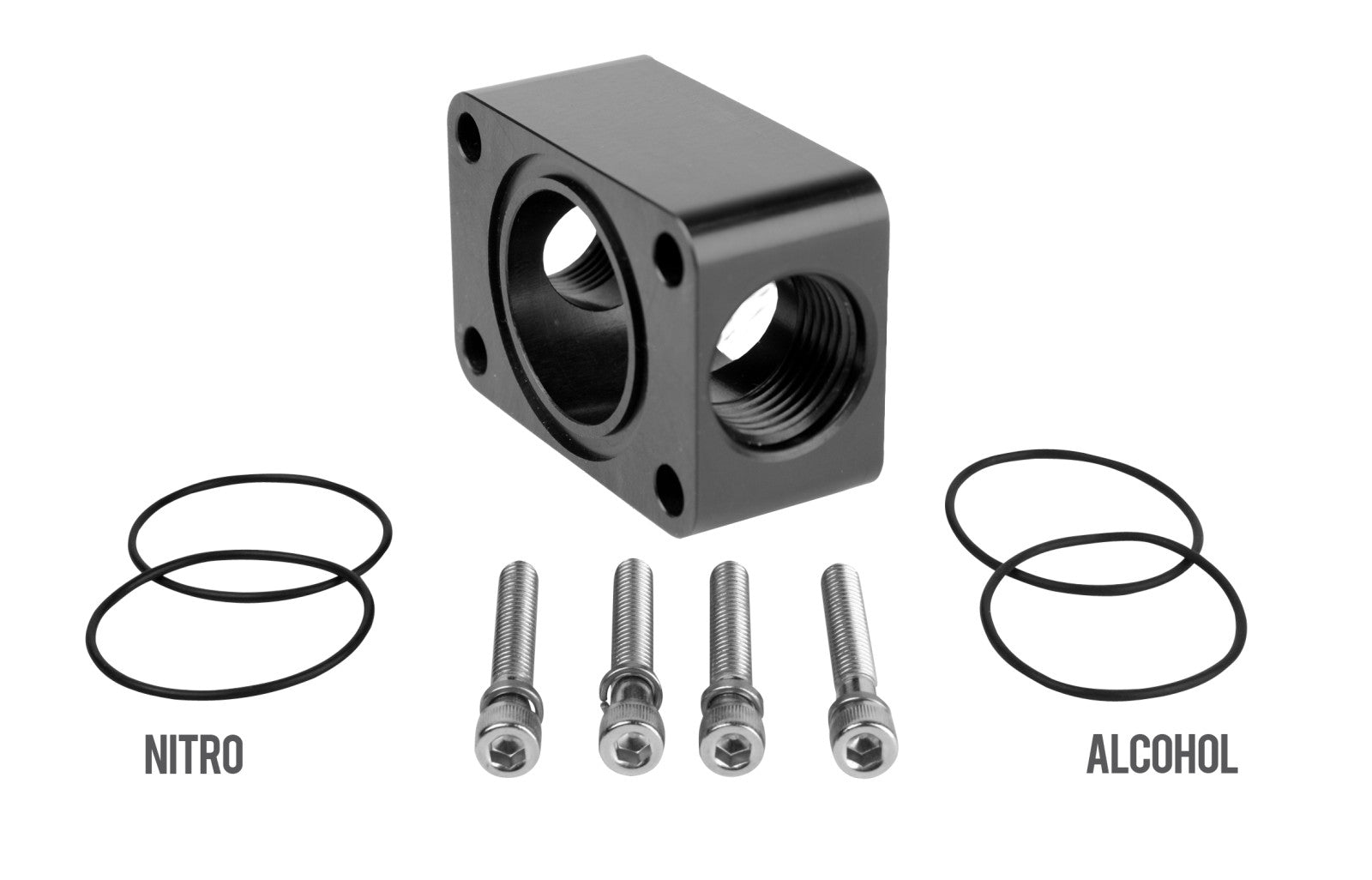 Aeromotive Distribution Block, Spur Gear Pump, 2x AN-10