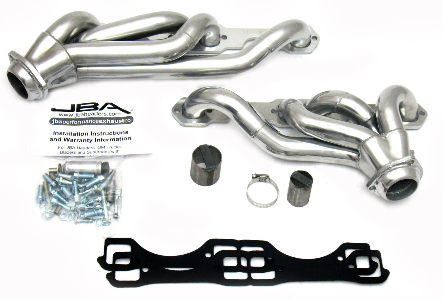 JBA Cat4Ward Headers for 87 GM PU/87-91 Blzr 5.0/5.7L Silver Ctd. EPA & CARB legal in 50 states.