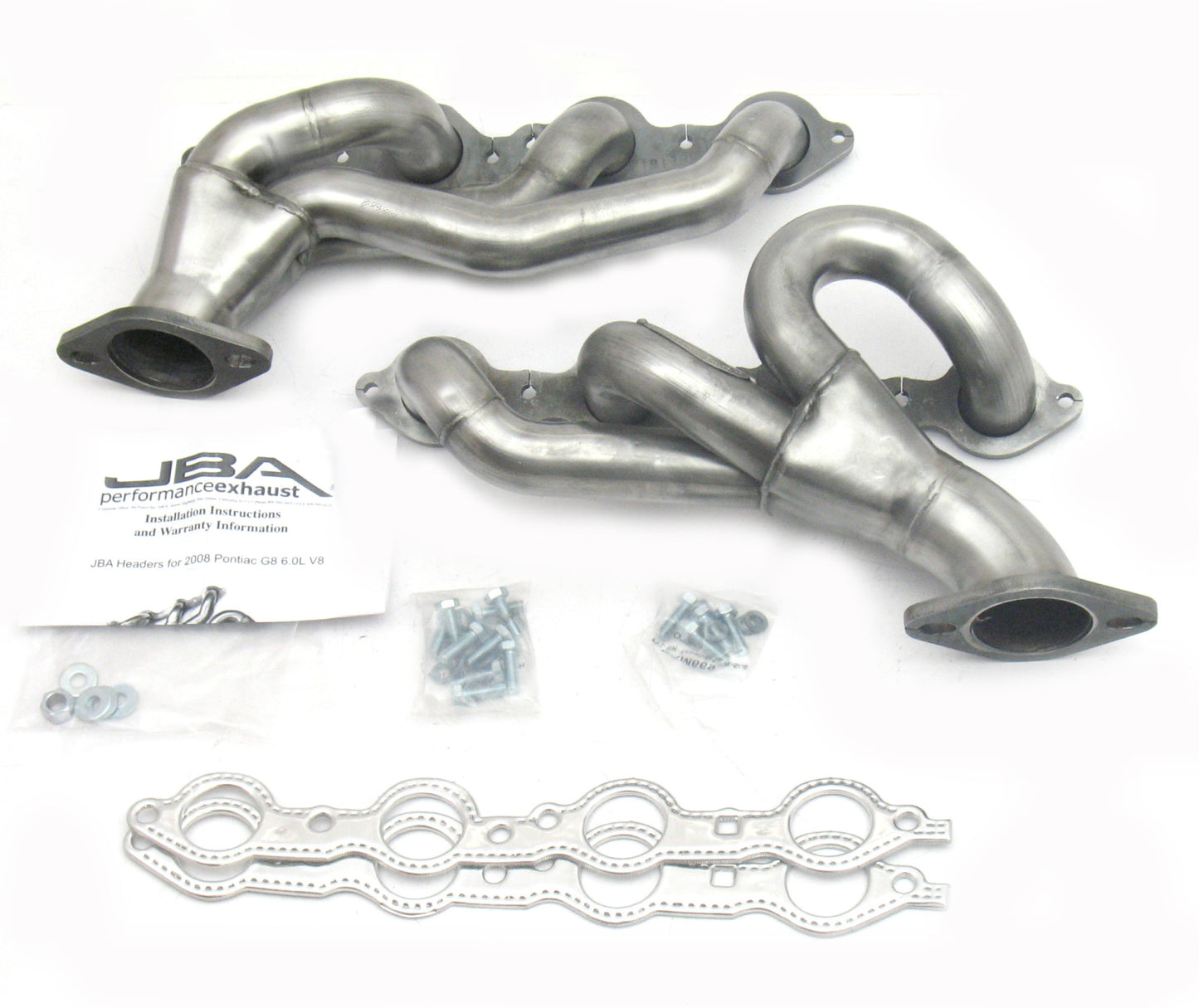 JBA Cat4Ward Headers for 08-09 G8 6.0/6.2L Raw 409. EPA & CARB legal in 50 states.