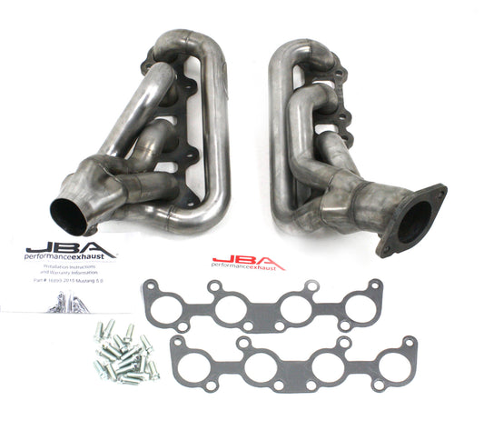 JBA Cat4Ward Headers for 15-22 Mustang 5.0L Raw 409. EPA & CARB legal in 50 states.