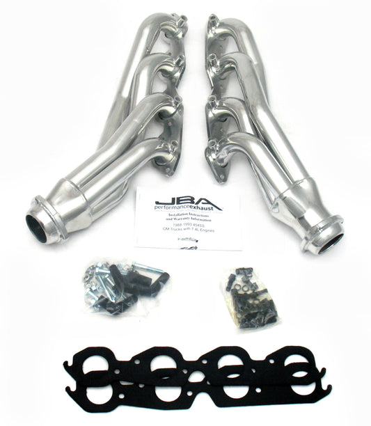 JBA Cat4Ward Headers for 88-93 45SS Truck 7.4L Silver Ctd. EPA & CARB legal in 50 states.