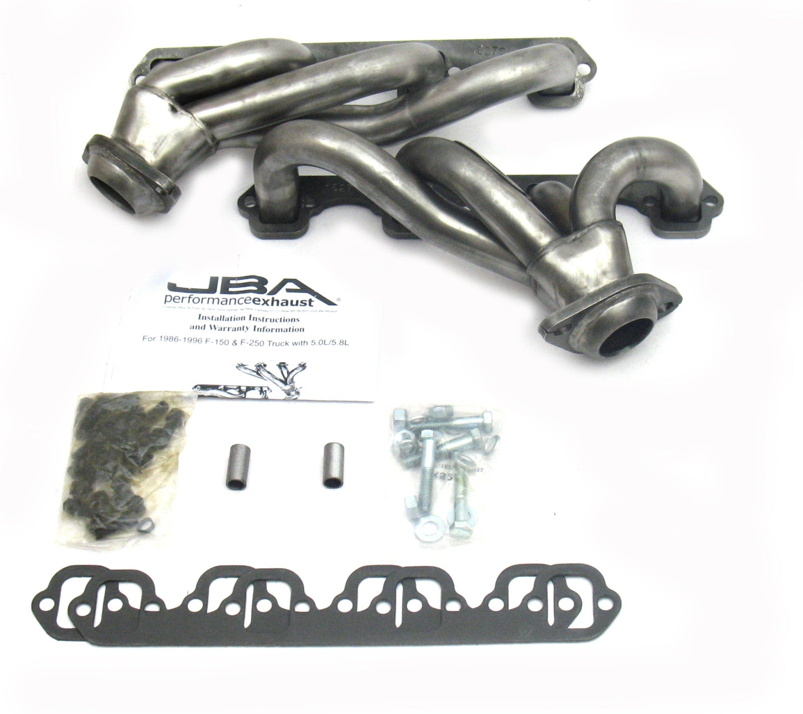 JBA Cat4Ward Headers for 87-95 F-150 5.0L Raw 409. EPA & CARB legal in 50 states.