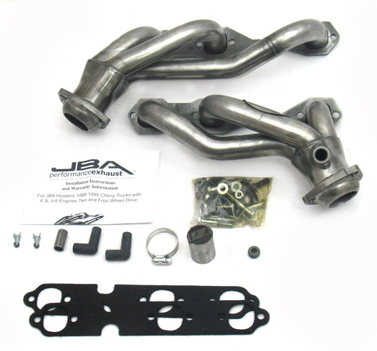 JBA Cat4Ward Headers for 88-95 GM Truck 4.3L Raw 409. EPA & CARB legal in 50 states.