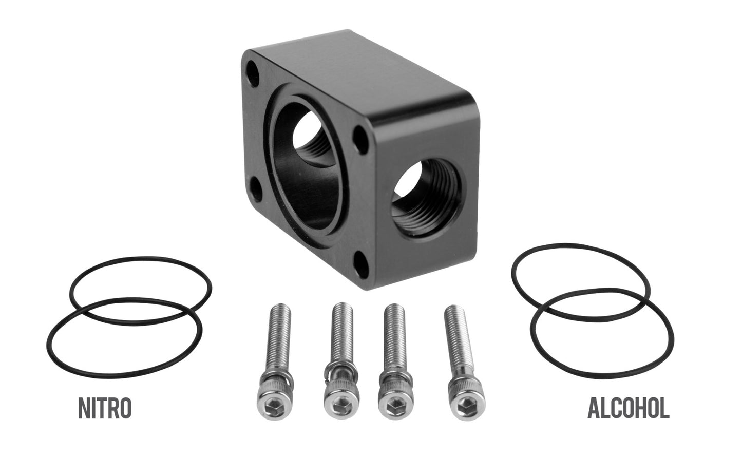 Aeromotive Distribution Block, Spur Gear Pump, 2x AN-08