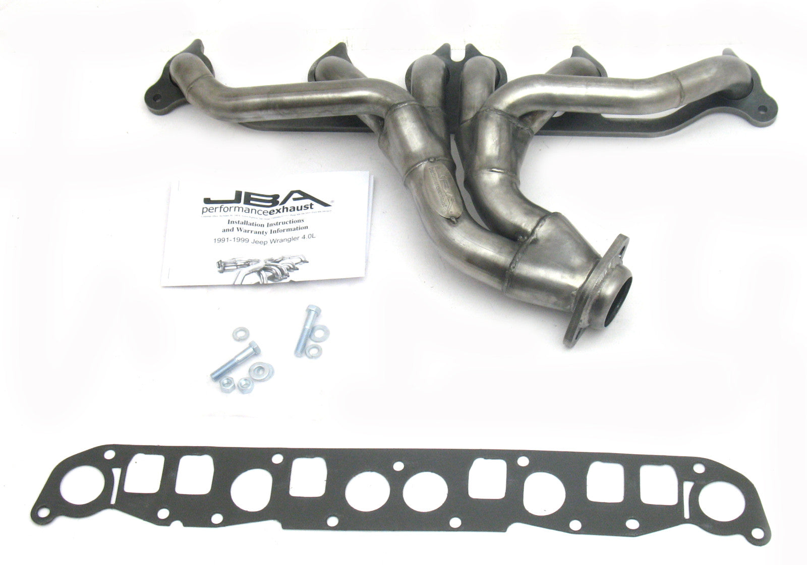 JBA Cat4Ward Headers for 91-99 JEEP 4.0L Raw 409. EPA & CARB legal in 50 states.