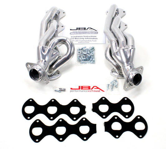 JBA Cat4Ward Headers for 05-10 F-Series 6.8L  Silver Ctd. EPA & CARB legal in 50 states.