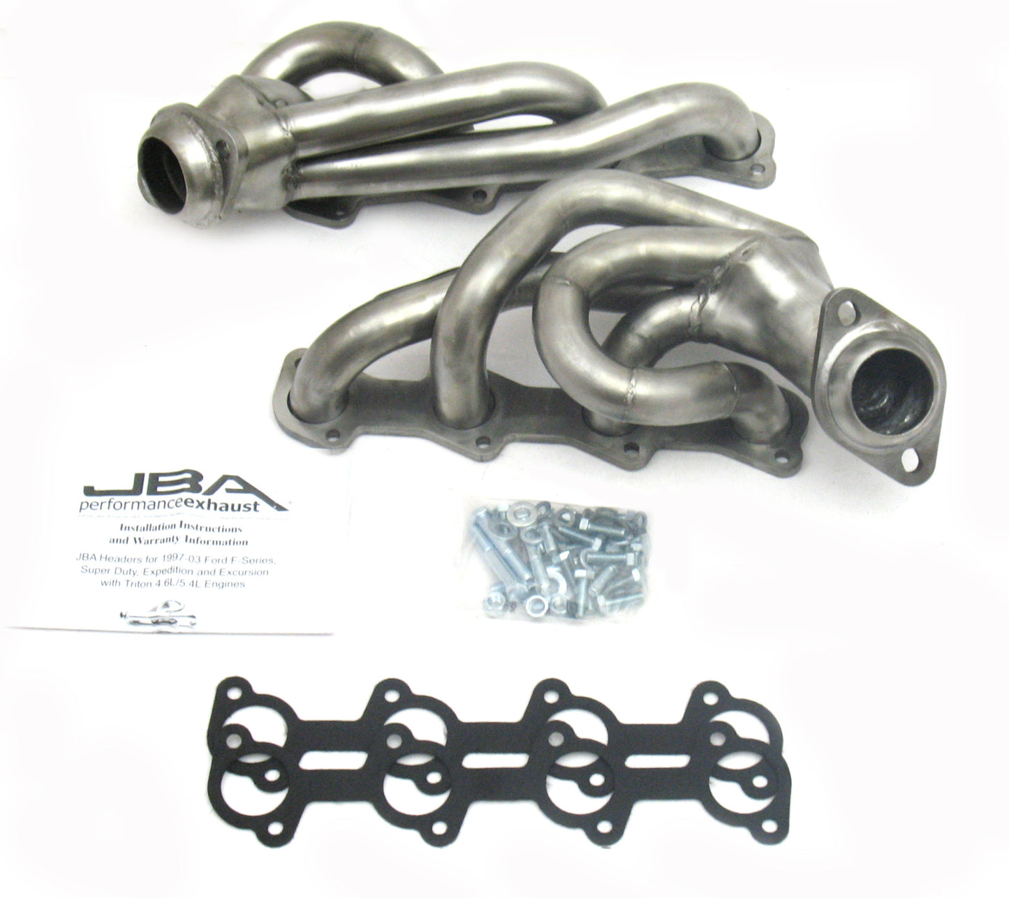 JBA Headers for 97-03 F-150 5.4L Raw 409. EPA & CARB legal in 50 states.