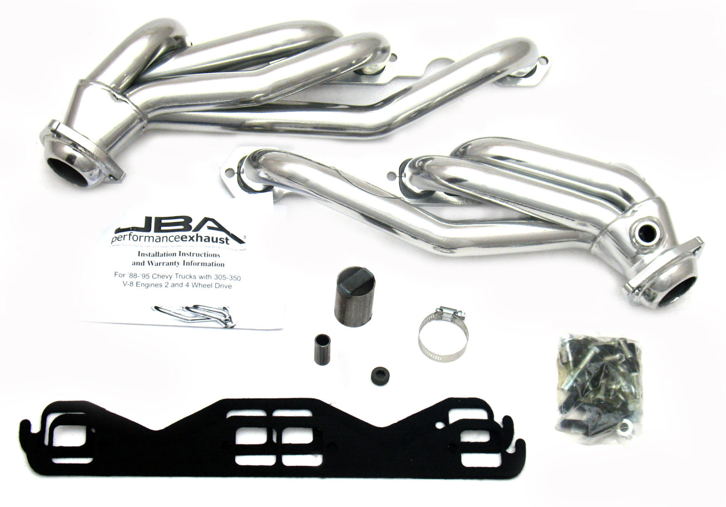 JBA Cat4Ward Headers for 86-95 GM Truck 5.0/5.7L Silver Ctd. EPA & CARB legal in 50 states.