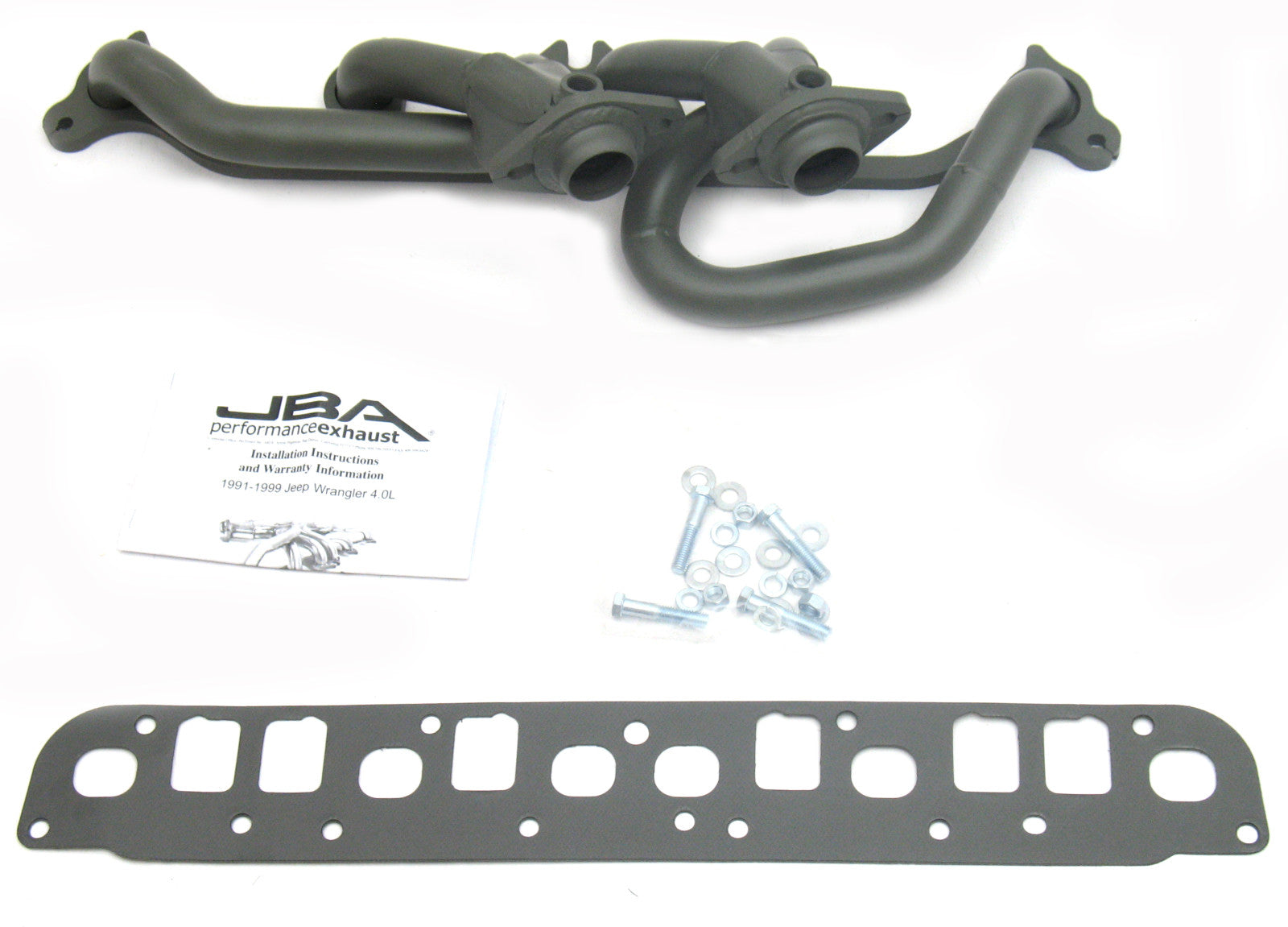 JBA Cat4Ward Headers for 00-06 JEEP 4.0L Ti Ctd. EPA & CARB legal in 50 states.