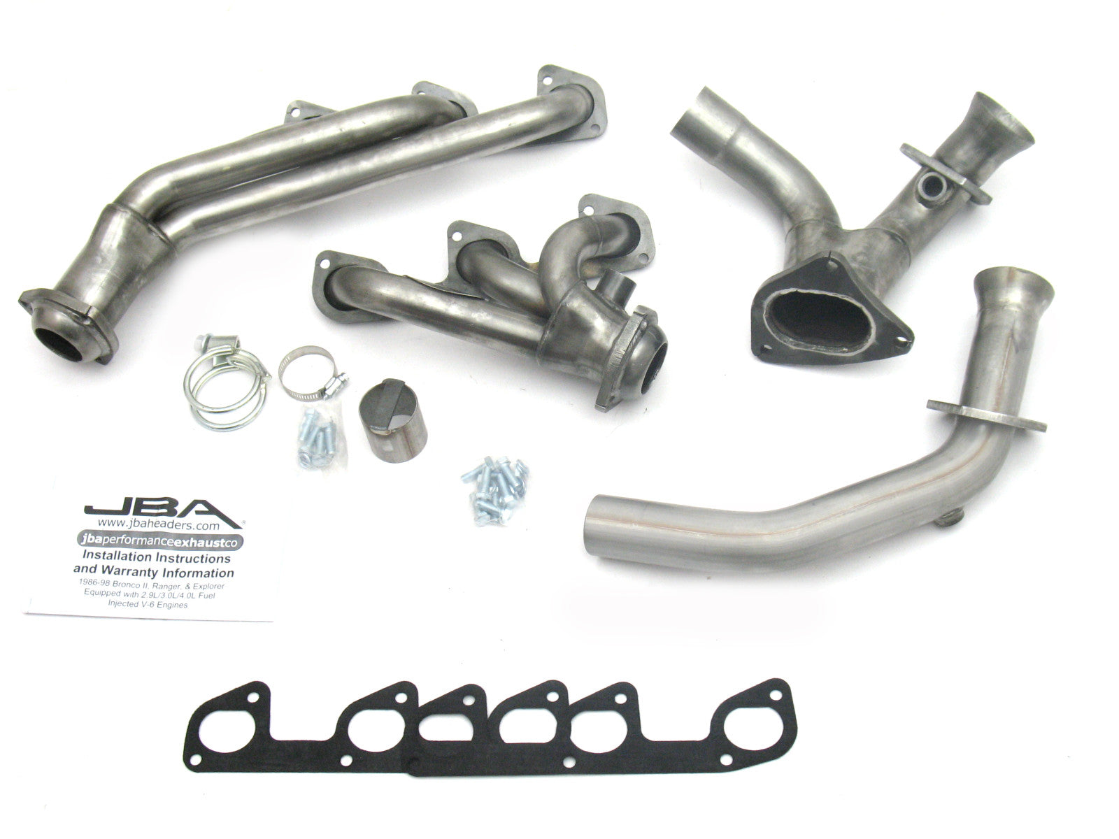 JBA Cat4Ward Headers for 95-97 Ranger 4.0L Raw 409. EPA & CARB legal in 50 states.