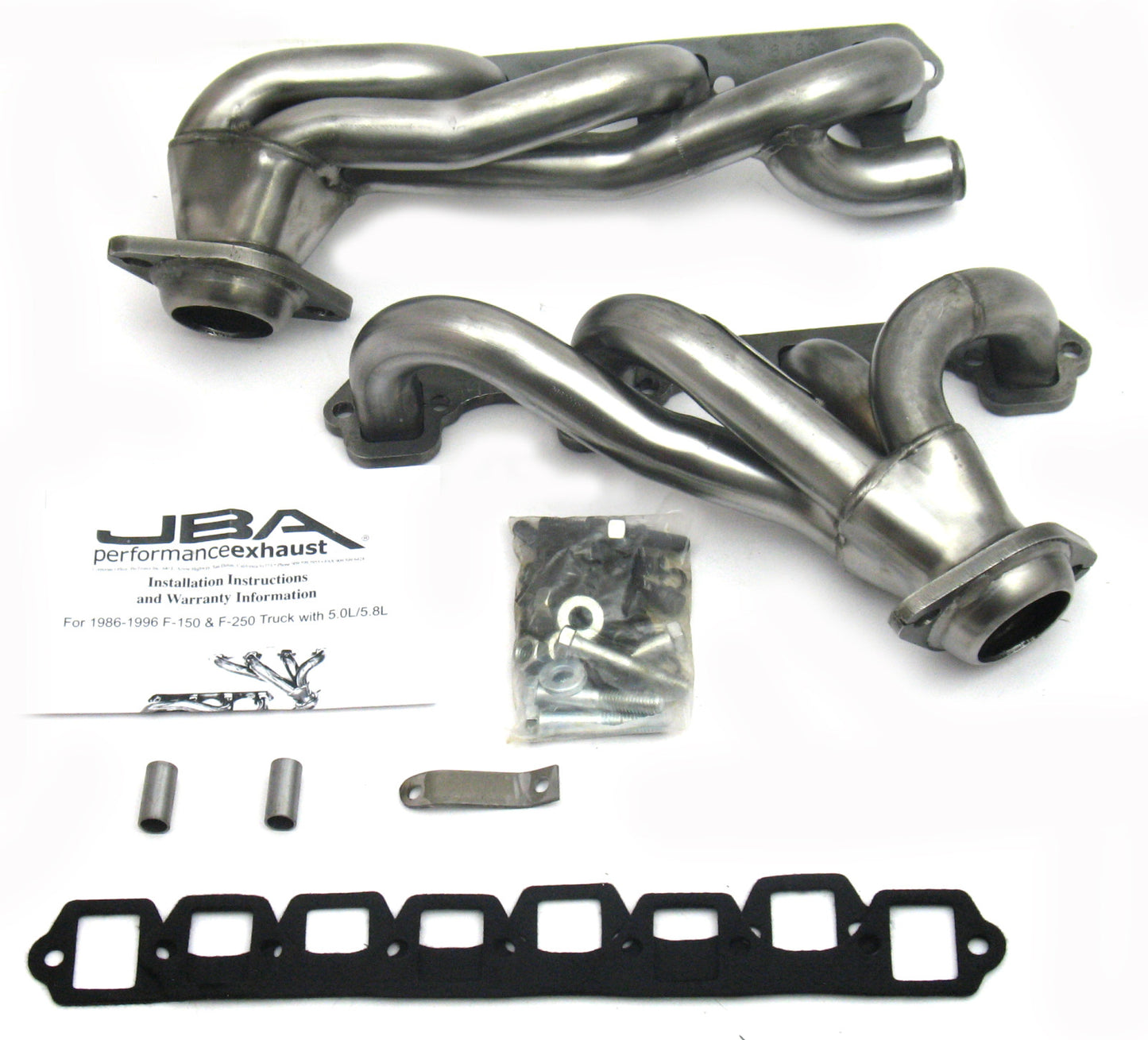 JBA Cat4Ward Headers for 87-96 F-150 5.8L Raw 409. EPA & CARB legal in 50 states.