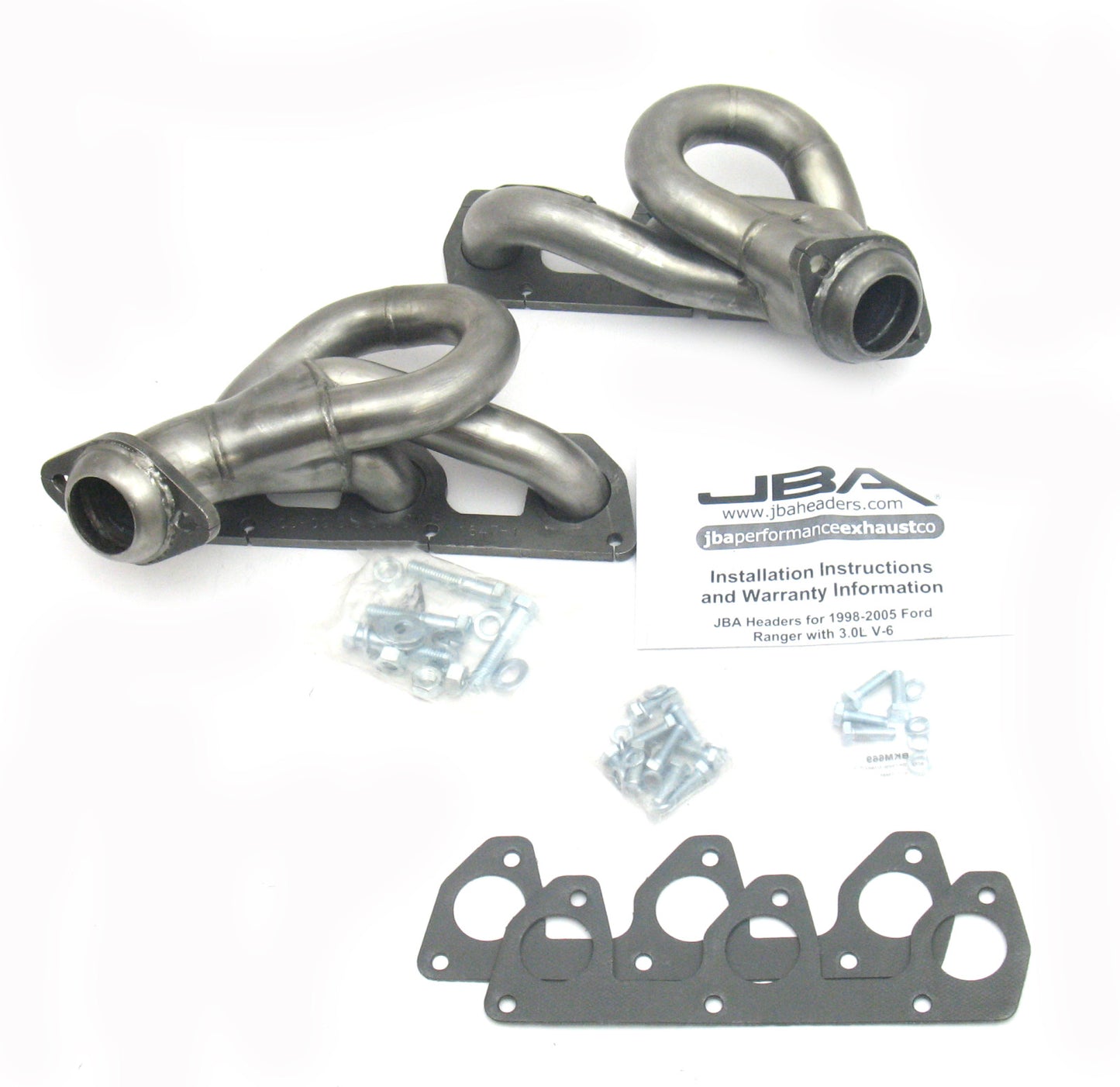 JBA Cat4Ward Headers for 02-08 Ranger 3.0L Raw 409. EPA & CARB legal in 50 states.